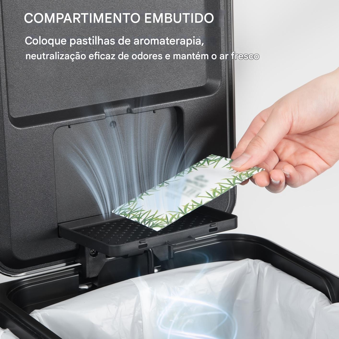 Lixeira dupla em aço inox