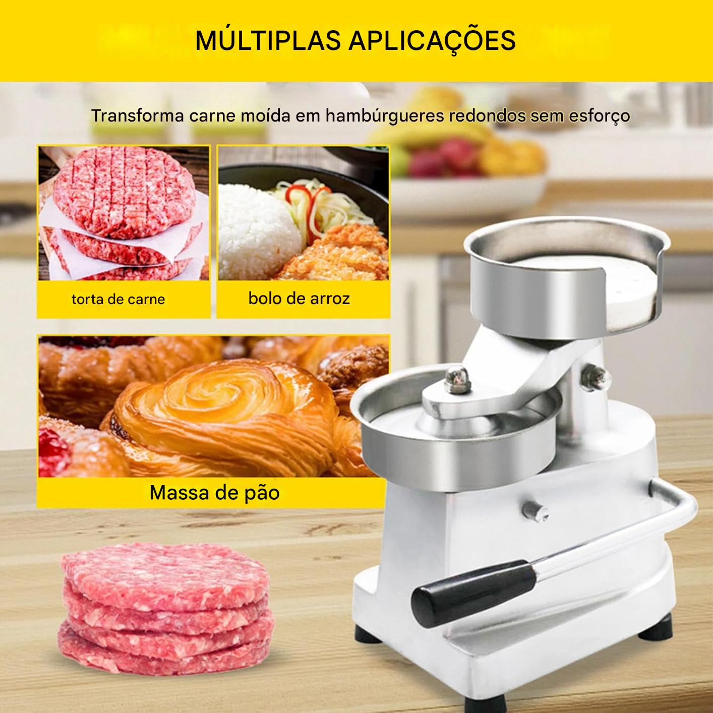 Prensa de Hambúrguer Comercial