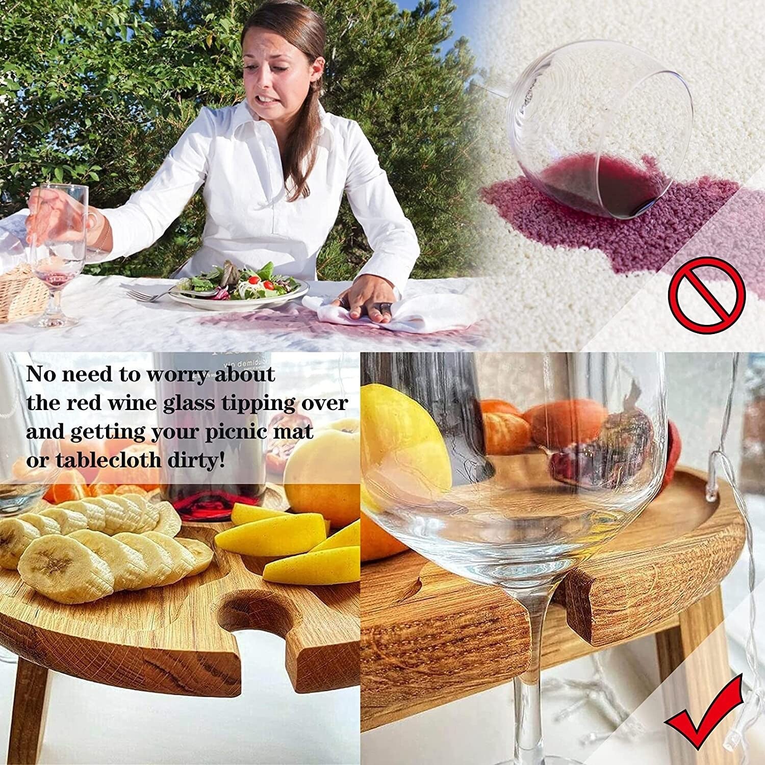 Mesa Portátil para Frios e Vinho