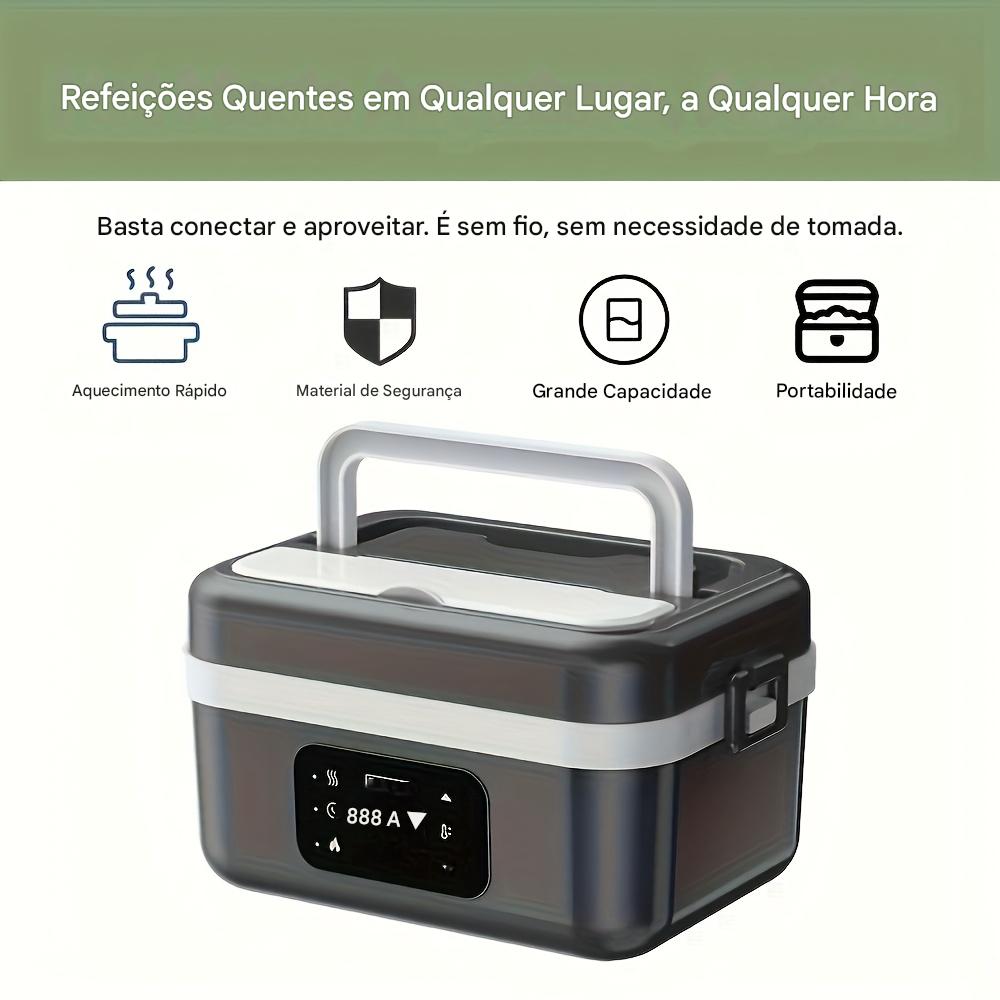 Marmita de aço inoxidável com visor digital