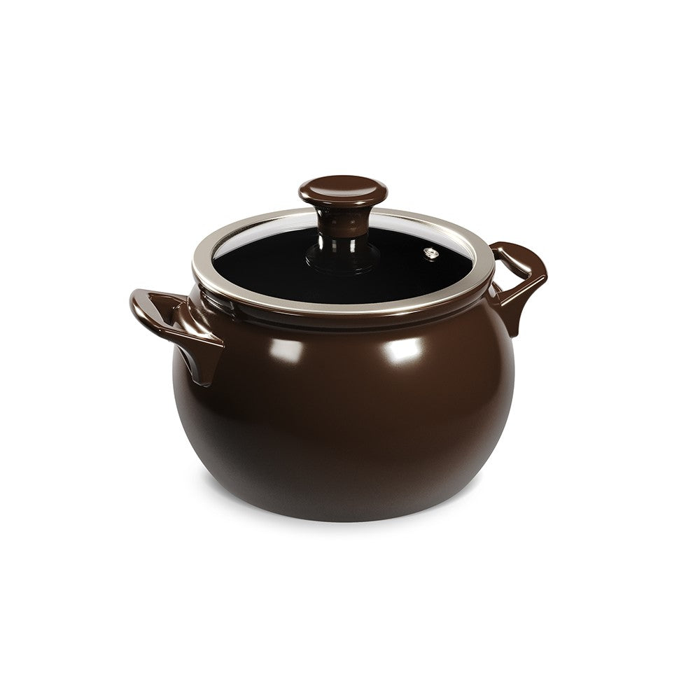 Jogo de Panelas de Cerâmica New Premier Joy 5 Peças Chocolate + Brinde Ceraflame