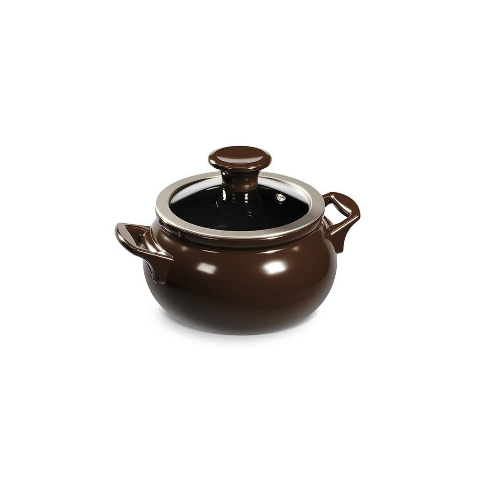 Jogo de Panelas de Cerâmica New Premier Joy 5 Peças Chocolate + Brinde Ceraflame