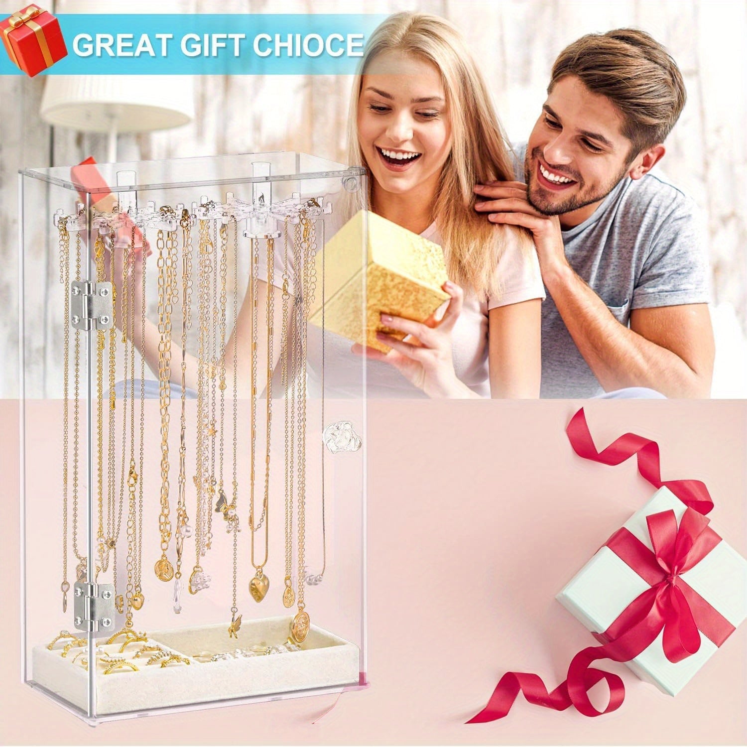 Organizador Rotatório para Joias e Bijuterias