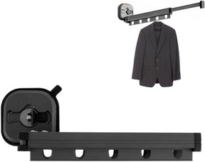 Cabideiro Varal Retrátil De Cabides Com Ventosa Para Lavanderia Compacto Organizador De Roupas Ideal Apartamentos Casas