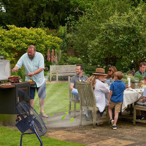 🌞 Ventilador Oscilante Solar Recarregável 16”