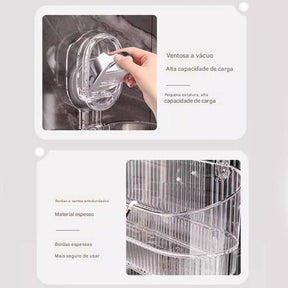 Caixa De Armazenamento De Sucção De Banheiro Sem Perfuração