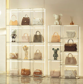 Caixa Organizadora de Bolsas em Acrílico