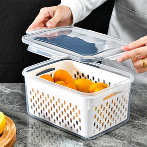 Pote Hermético Organizador de Geladeira – Conserva Frutas e Verduras