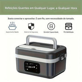 Marmita de aço inoxidável com visor digital