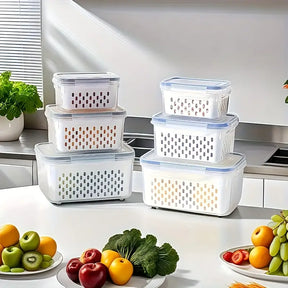 Pote Hermético Organizador de Geladeira – Conserva Frutas e Verduras