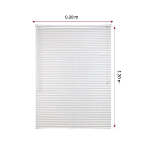 Persiana Horizontal pvc 80 x 130cm sofisticada