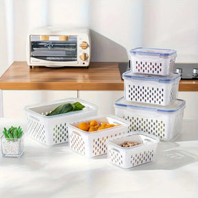 Pote Hermético Organizador de Geladeira – Conserva Frutas e Verduras